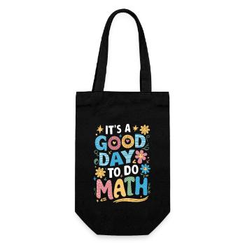It's a good day for math teachers - Gift Bag for Bottles - black - Front
