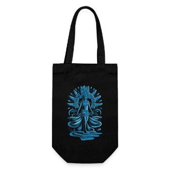 Aztec god Aztec mythology Chalchiuhtotolin - Gift Bag for Bottles - black - Front