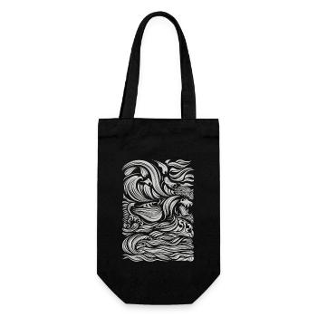 Aztec god Aztec mythology Chalchiuhtotolin - Gift Bag for Bottles - black - Front