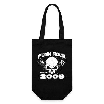 Punk Rock Since 2009 - Skull Rock Hands 15th - Gift Bag for Bottles - black - Front