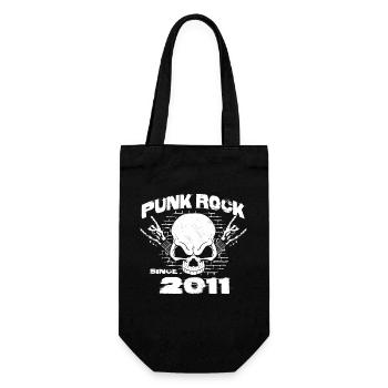 13th Birthday - Punk Rock Since 2011 Skull Rock - Gift Bag for Bottles - black - Front