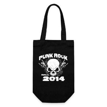 Punk Rock Since 2014 - Skull Rock Hands 10th - Gift Bag for Bottles - black - Front