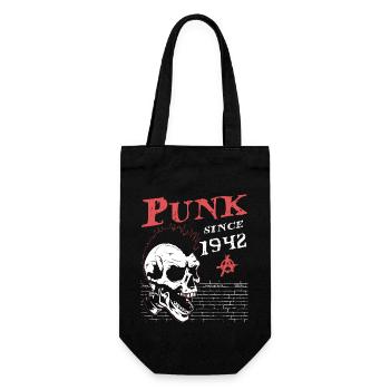 82 Years Old and Still Punk, Punks Not Dead, Punk - Gift Bag for Bottles - black - Front