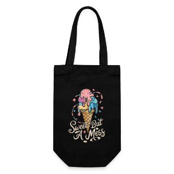 Emo Revival and Alternative Fashion for Scene Kids - Gift Bag for Bottles - black - Front