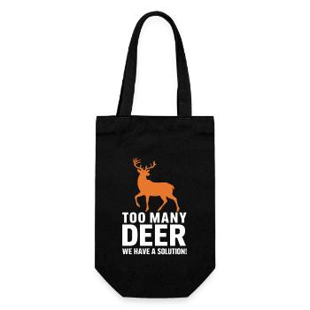 Vivez l’excitation de la chasse au cerf en forêt avec - Sac à bouteille - noir - Devant