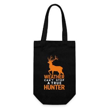 Experience the excitement of deer hunting in the forest with - Gift Bag for Bottles - black - Front