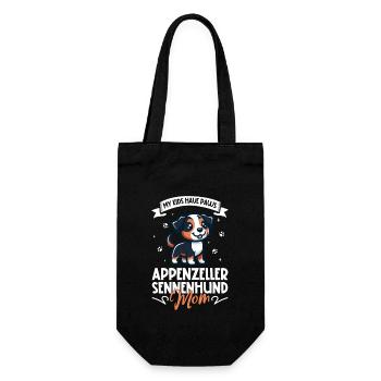 Appenzeller Mountain Dog Mama - Gift Bag for Bottles - black - Front