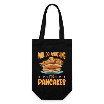 Pancake Breakfast Pancakes - Gift Bag for Bottles - black - Front