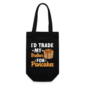 Pancake Breakfast Pancakes - Gift Bag for Bottles - black - Front