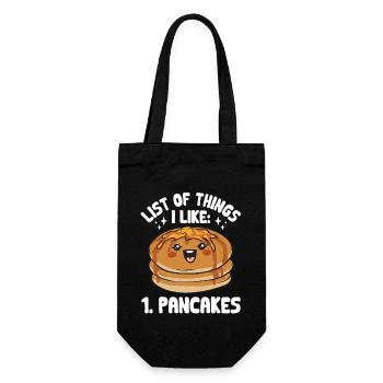 Pancake Breakfast Pancakes - Gift Bag for Bottles - black - Front
