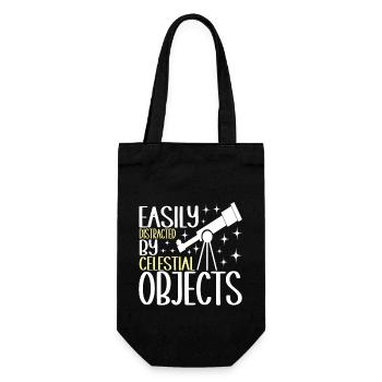 Astronomer Astronomy - Gift Bag for Bottles - black - Front