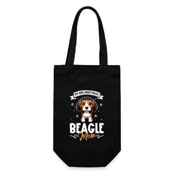 Maman Beagle - Sac à bouteille - noir - Devant