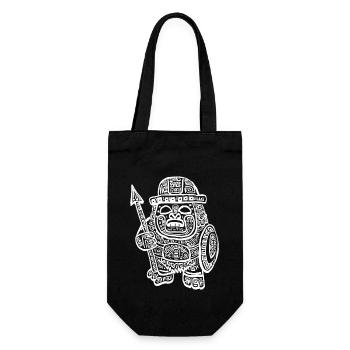 Dieu Maya Mythologie Maya Buluc Chabtan Guerrier - Sac à bouteille - noir - Devant