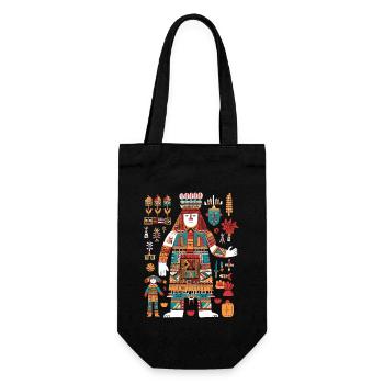 Itzamna Maya God Mayan Mythology - Gift Bag for Bottles - black - Front