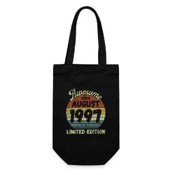 Awesome since August 1997 - Birthday - Gift Bag for Bottles - black - Front