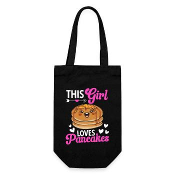 Pancake Breakfast Pancakes - Gift Bag for Bottles - black - Front