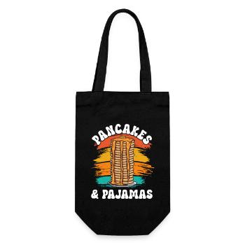 Pancake Breakfast Pancakes - Gift Bag for Bottles - black - Front