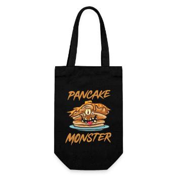 Pancake Breakfast Pancakes - Gift Bag for Bottles - black - Front