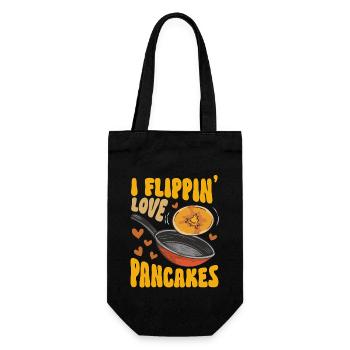 Pancake Breakfast Pancakes - Gift Bag for Bottles - black - Front