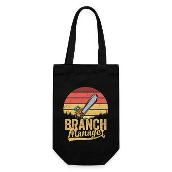 Branch Manager Logger Lumberjack Logging - Gift Bag for Bottles - black - Front