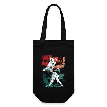 Eishockeyspieler Hockeyfan Eishockey Eishockeyteam - Geschenkbeutel für Flaschen - Schwarz - Vorne