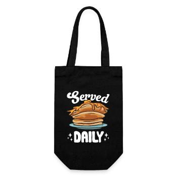 Pancake Breakfast Pancakes - Gift Bag for Bottles - black - Front