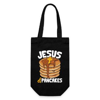Pancake Breakfast Pancakes - Gift Bag for Bottles - black - Front