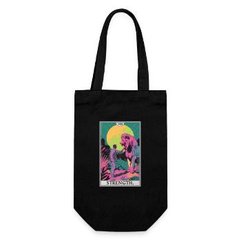Carte de tarot, Puissance de force de la carte de tarot - Sac à bouteille - noir - Devant
