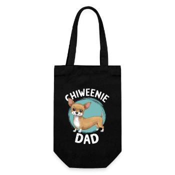 Chiweenie Papa - Fier propriétaire d’un mignon - Sac à bouteille - noir - Devant
