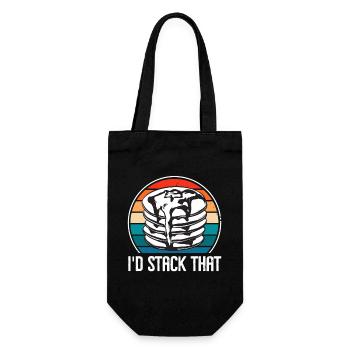 Pancake Breakfast Pancakes - Gift Bag for Bottles - black - Front