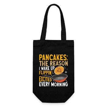 Pancake Breakfast Pancakes - Gift Bag for Bottles - black - Front
