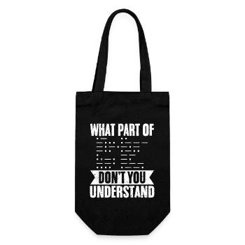 Funny What Part Of Ham Radio Operator Don't You - Gift Bag for Bottles - black - Front