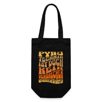 Pyrotechnics are not a crime - Meme Spruch - Gift Bag for Bottles - black - Front