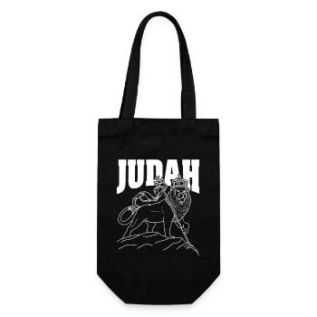 Rastafari Löwe von Judah Rasta Christentum Juda - Geschenkbeutel für Flaschen - Schwarz - Vorne
