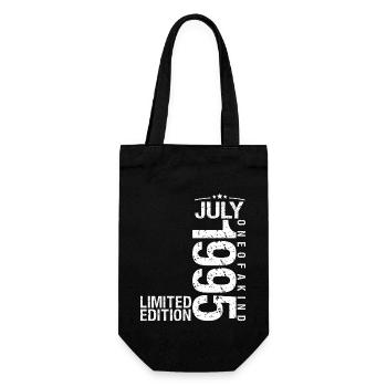 Juli 1995 Juli Jubiläum Juli 1995 - Geschenkbeutel für Flaschen - Schwarz - Vorne