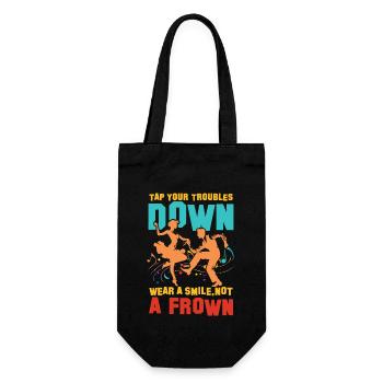 Tap Your Troubles Down - Geschenkbeutel für Flaschen - Schwarz - Vorne