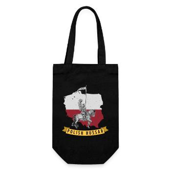 Schwere Kavallerie Militär Polen Husaria Polska Fl - Geschenkbeutel für Flaschen - Schwarz - Vorne