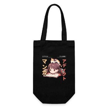 Manga Addicted - Kawaii Anime Girl Fashion Punk - Geschenkbeutel für Flaschen - Schwarz - Vorne