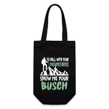 Mountain hikers - Gift Bag for Bottles - black - Front