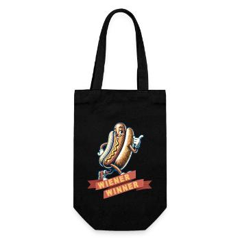 Wiener Winner 4th Of July Memorial Day - Geschenkbeutel für Flaschen - Schwarz - Vorne