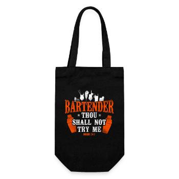 Bartender Mixologist Bartender - Gift Bag for Bottles - black - Front
