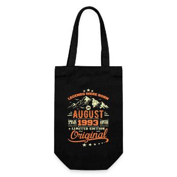 Cadeau Août 1993 Anniversaire Aout 1993 Vintage - Sac à bouteille - noir - Devant