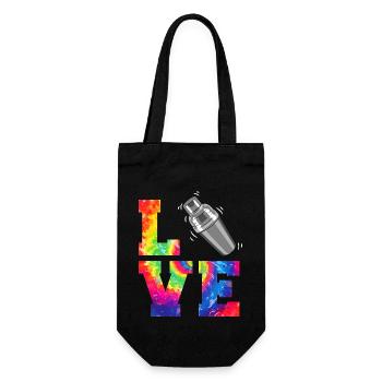 Barman Mixologue Tie Dye Love - Sac à bouteille - noir - Devant