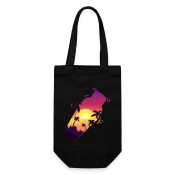 Bartender Mixologist Shaker Sunset - Geschenkbeutel für Flaschen - Schwarz - Vorne