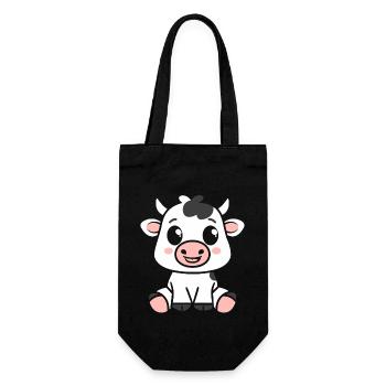 vache - Sac à bouteille - noir - Devant