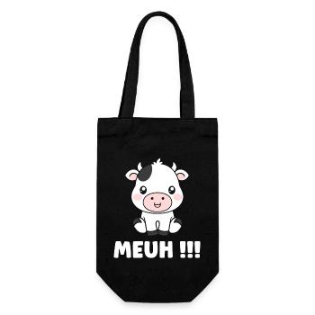 vache - Sac à bouteille - noir - Devant