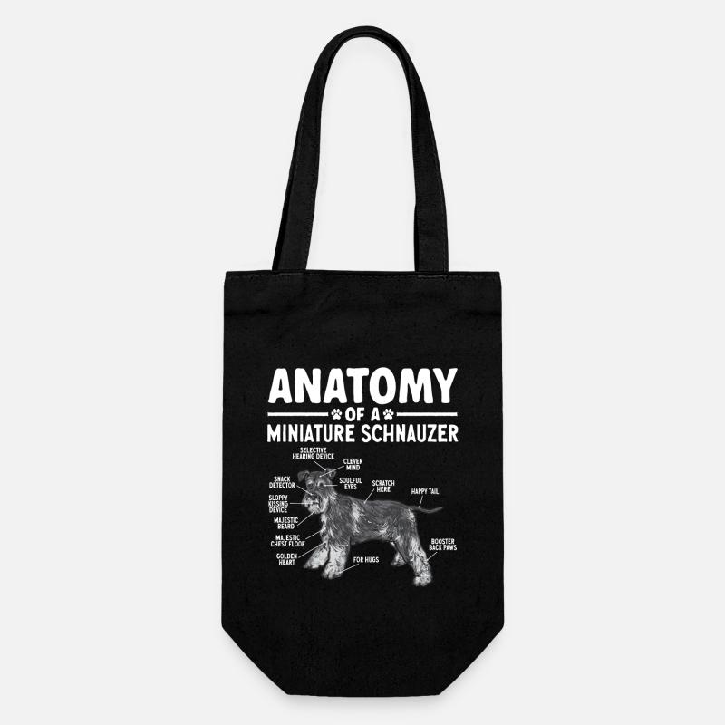 Schnauzer nain Chien Schnauzer - Sac à bouteille - noir