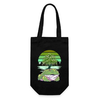 Frog Frogs Toad Toads - Gift Bag for Bottles - black - Front