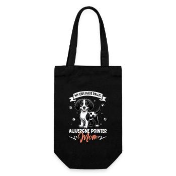 Braque d'Auvergne Mama - Geschenkbeutel für Flaschen - Schwarz - Vorne
