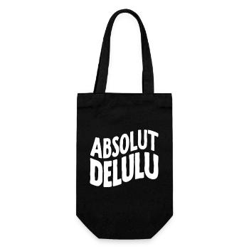 Absolument delulu drôle dicton confus denglish - Sac à bouteille - noir - Devant